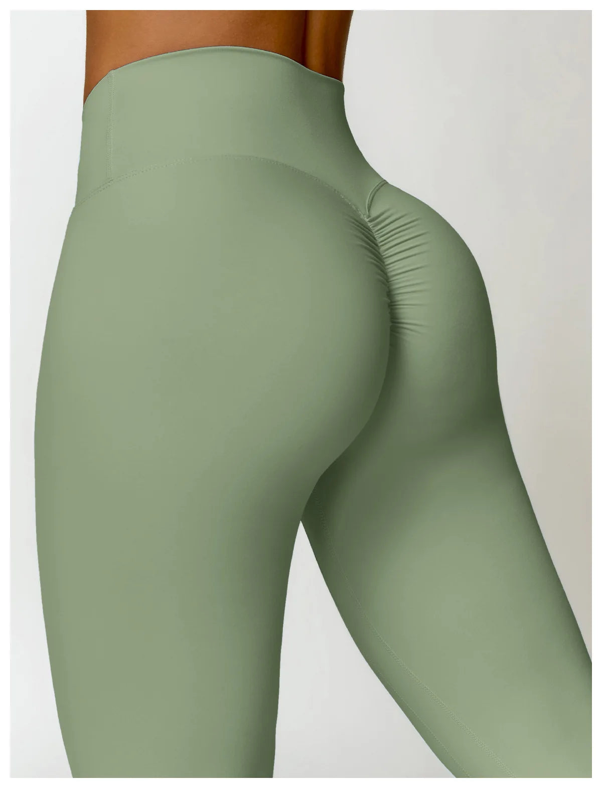 Square Neck Long Sleeve Seamless Activewear Set