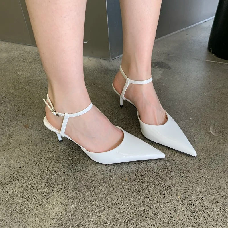 Glossed Icon Point Heels