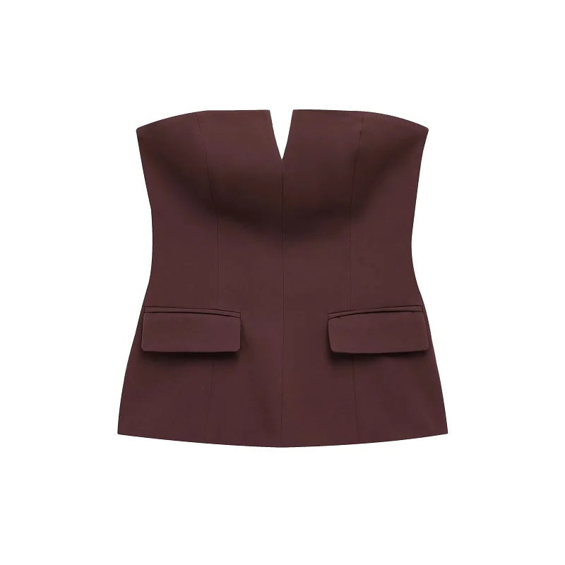 Front Pocket Tube Top