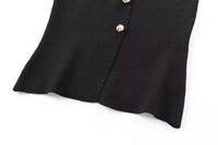 Cropped Sleeveless Knit Vest Top