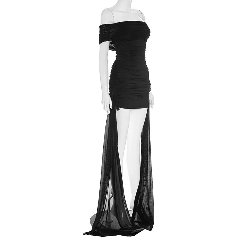 Off-shoulder Strapless Sexy Mini Dress