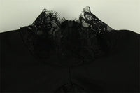 Late Night Lace Hollow Out Mini Dress