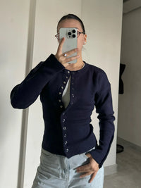 "It Girl" Waist-Detail Cardigan