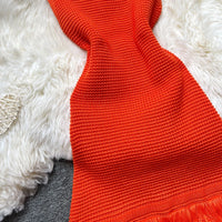 Tropical Flame Fringe Dress