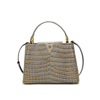 High-quality Crocodile Print Handbag