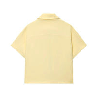 Short Sleeve Zipper Cropped Jacket