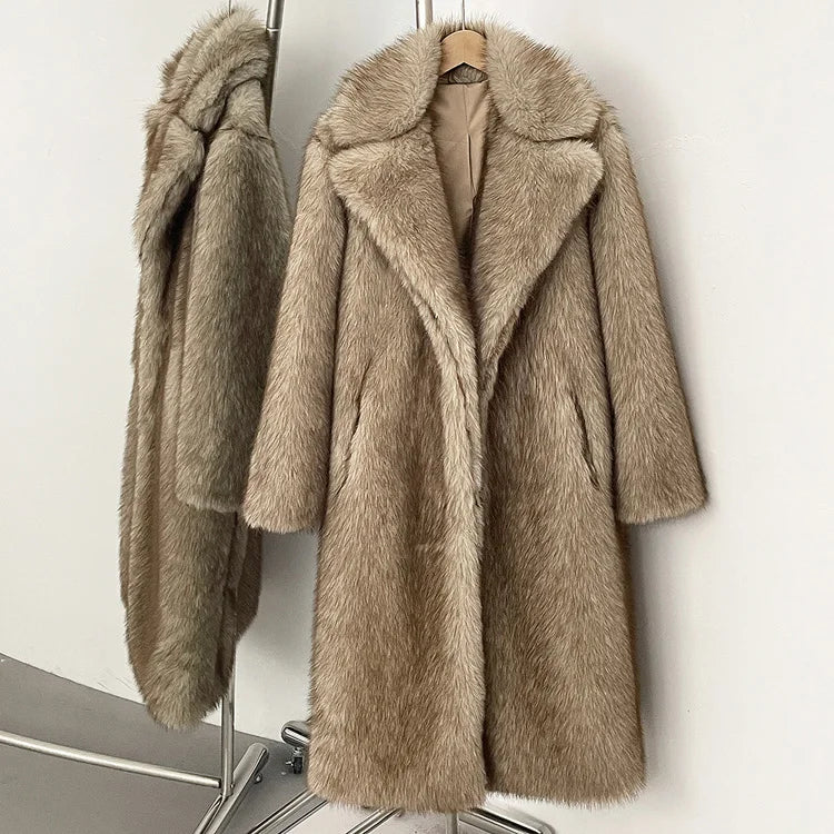 Cashmere Cloud Faux Fur Coat