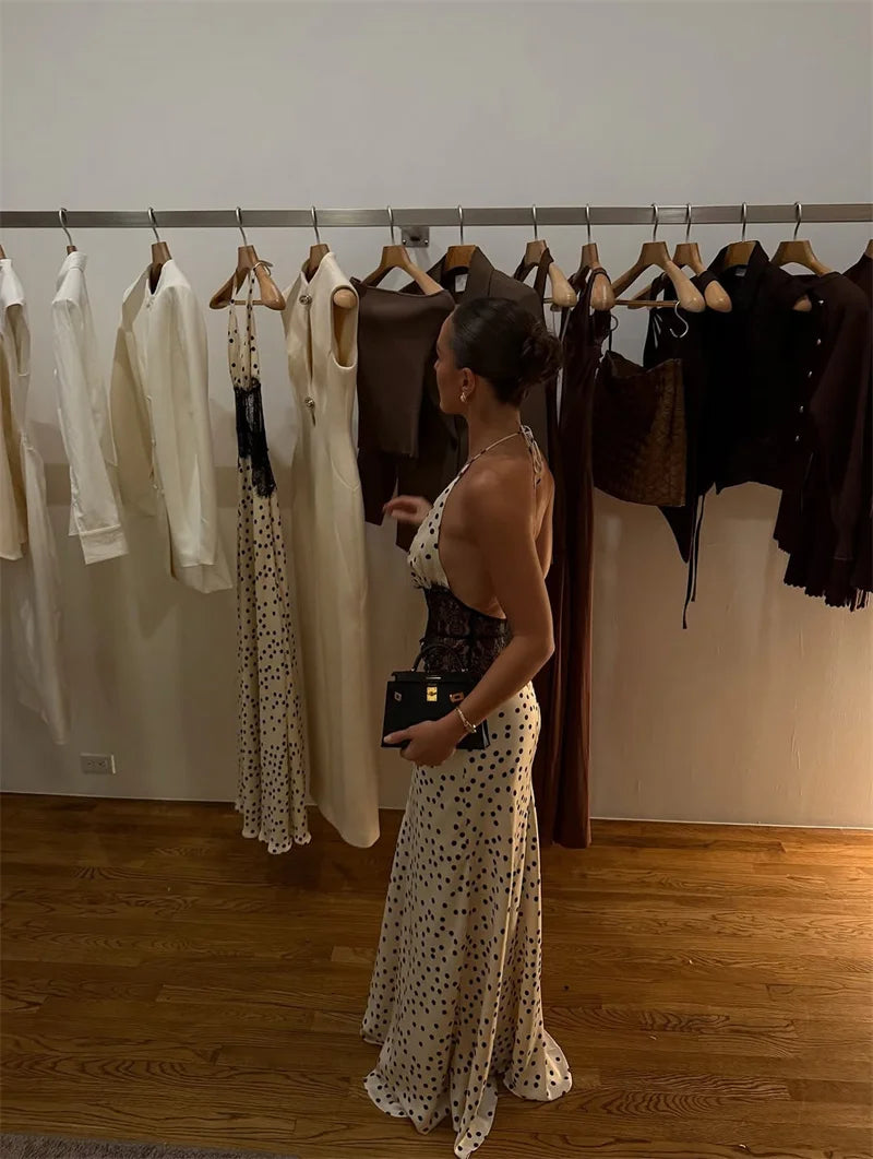 Polka Dot Passion Lace Maxi