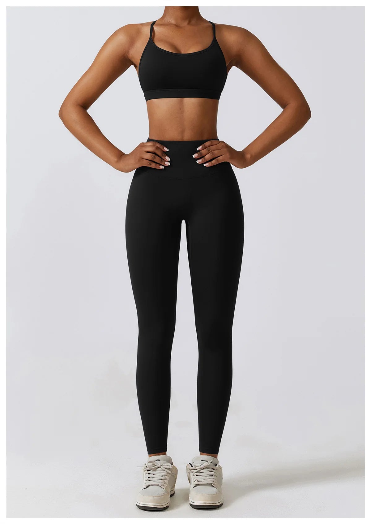 Crop Top Long Sleeve Leggings Set