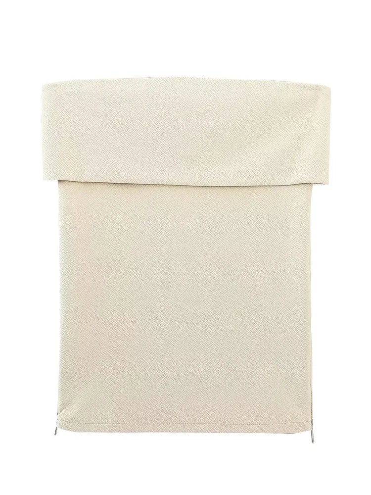 Sleeveless Bustier Tube Corset Top