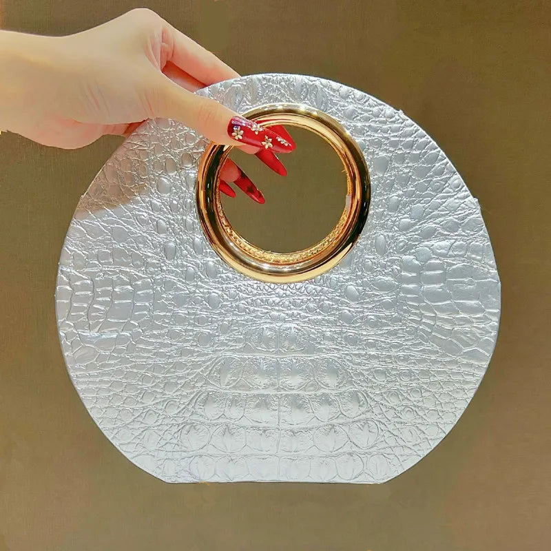 Boss Circle Croc Clutch