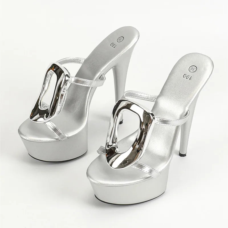 Platform Runway Style Chunky Heels