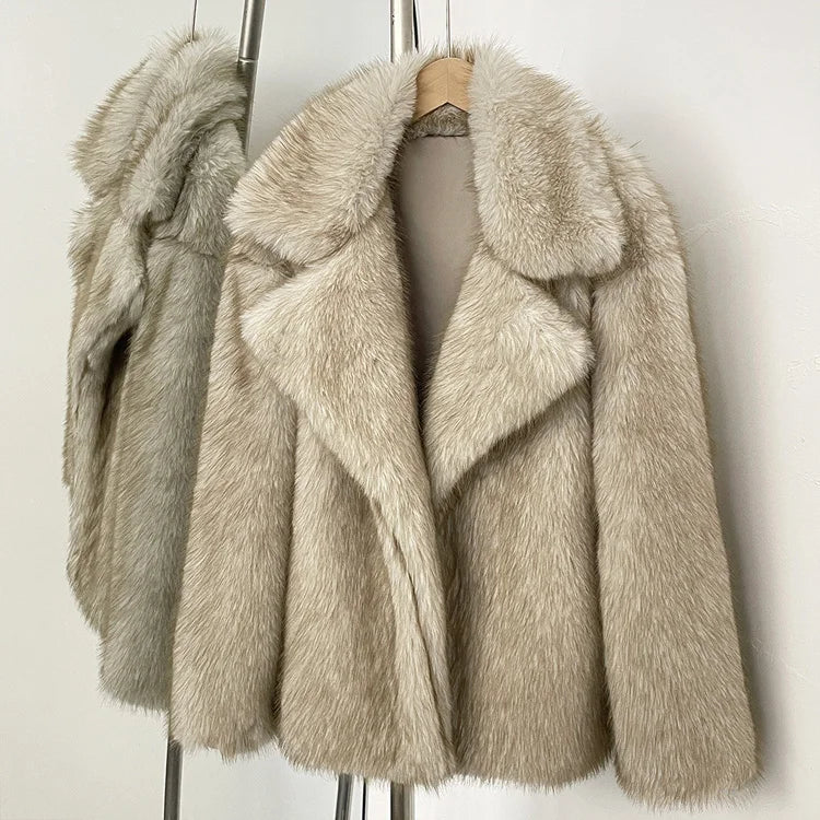 Cashmere Cloud Faux Fur Coat