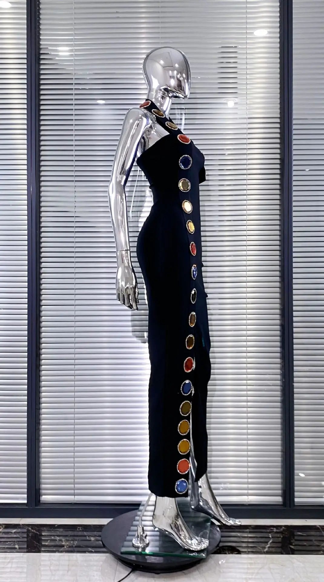 Cosmic Aura Bandage Maxi Dress