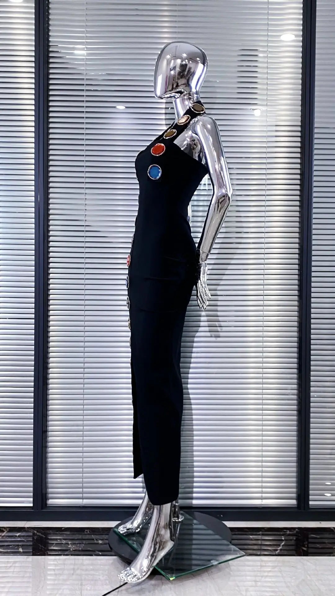 Cosmic Aura Bandage Maxi Dress