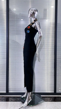 Cosmic Aura Bandage Maxi Dress