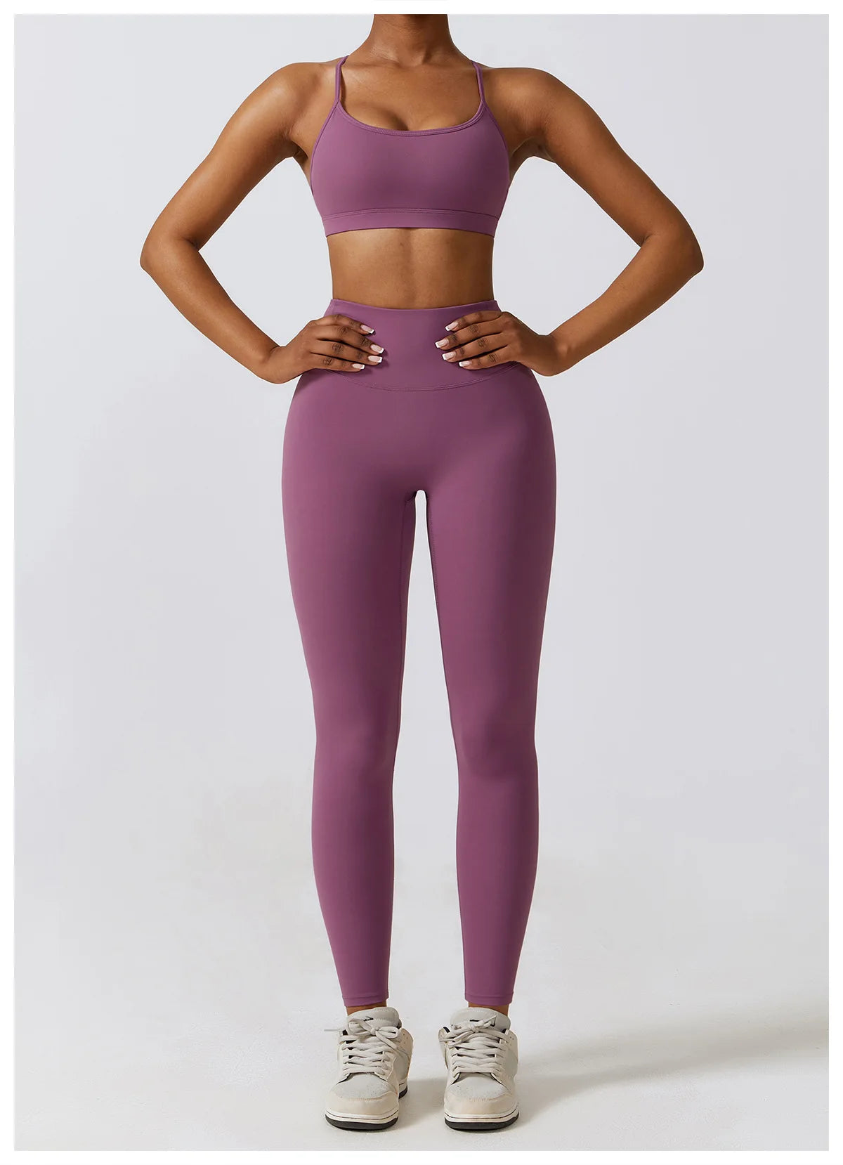 Crop Top Long Sleeve Leggings Set