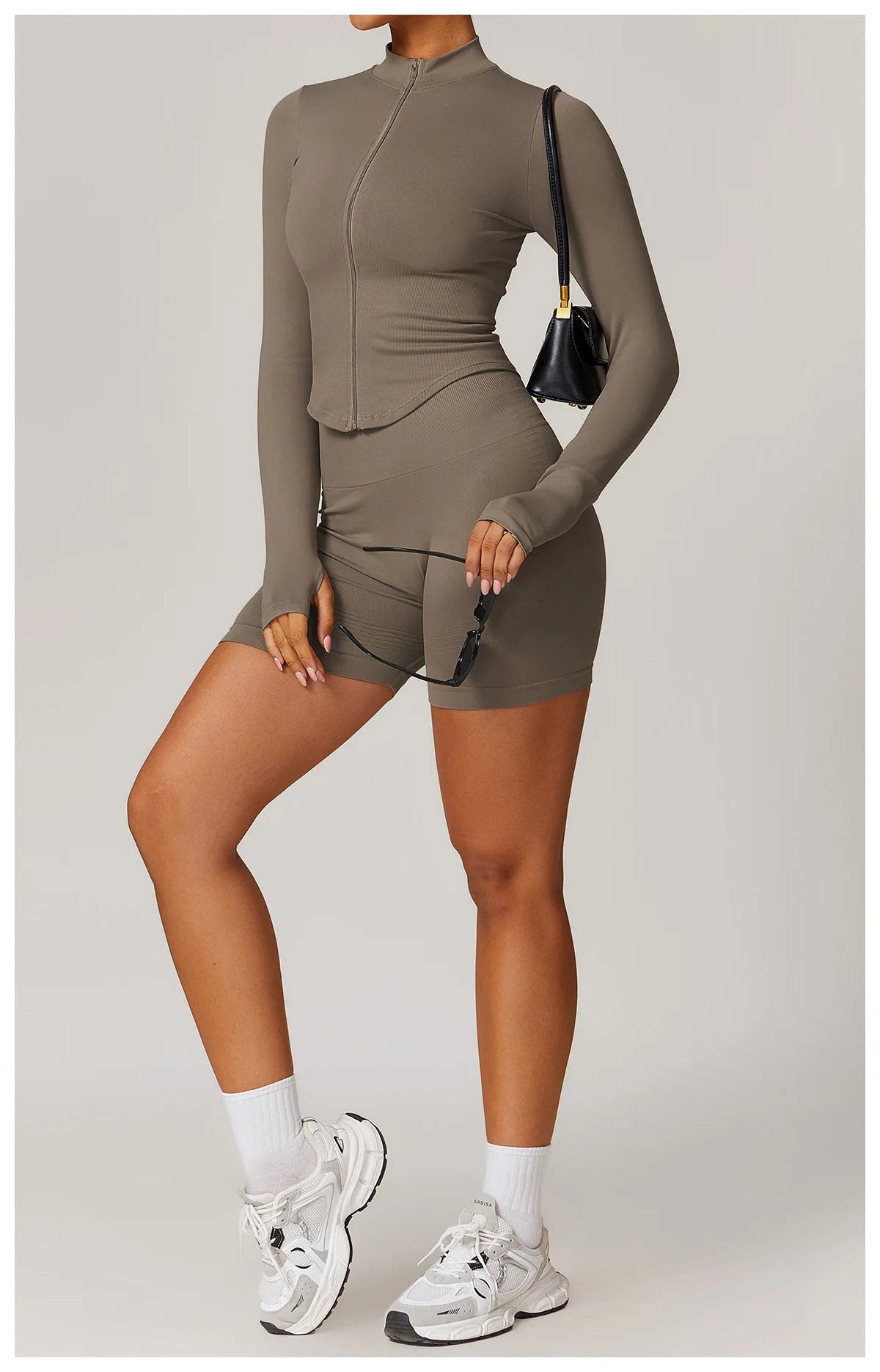 2pcs Seamless Yoga Short / Leggings Set