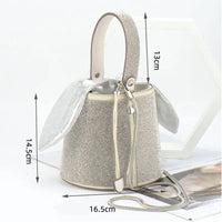 Rhinestones Diamond Evening Bucket Bag