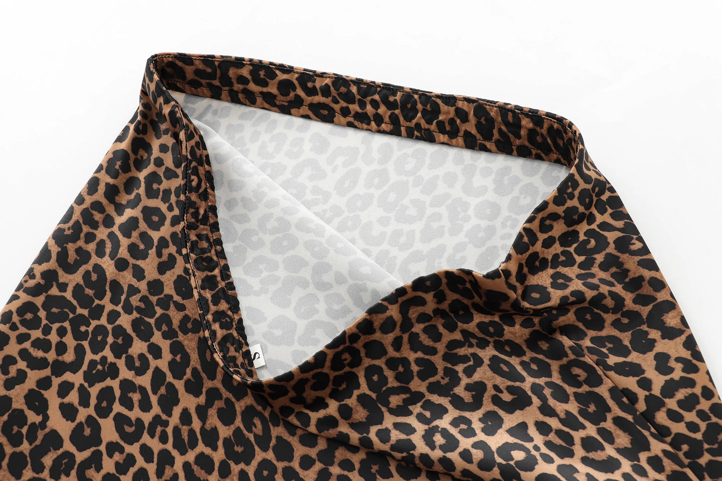 Leopard Print Long Skirt