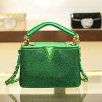 Top handle Crystal Handbag