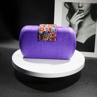 Woven Crossbody  Evening Clutch Bag