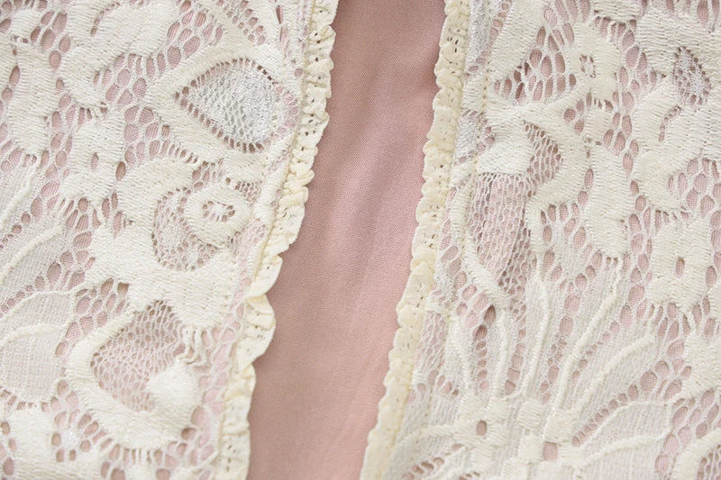 Lace Hollow Out Long Sleeve Sexy Mini Dress