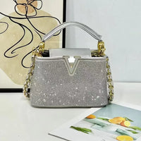 Top handle Crystal Handbag