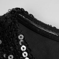 Noir Obsession Sequin Maxi Dress