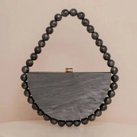 Candy Bead Half-Moon Bag
