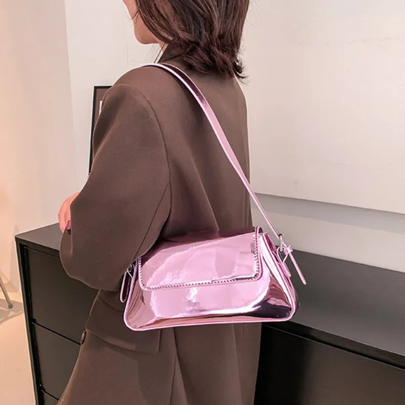 Liquid Metal Mini Shoulder Bag