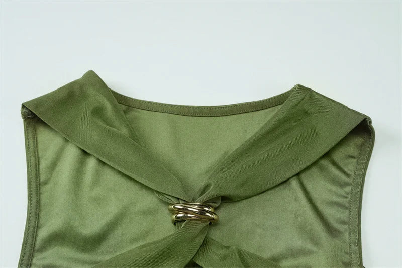 Olive Temptation Mini Dress