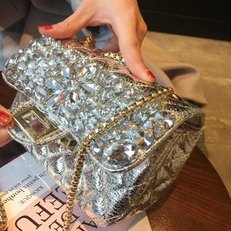Classic Versatile High-end Diamond Lattice Bag