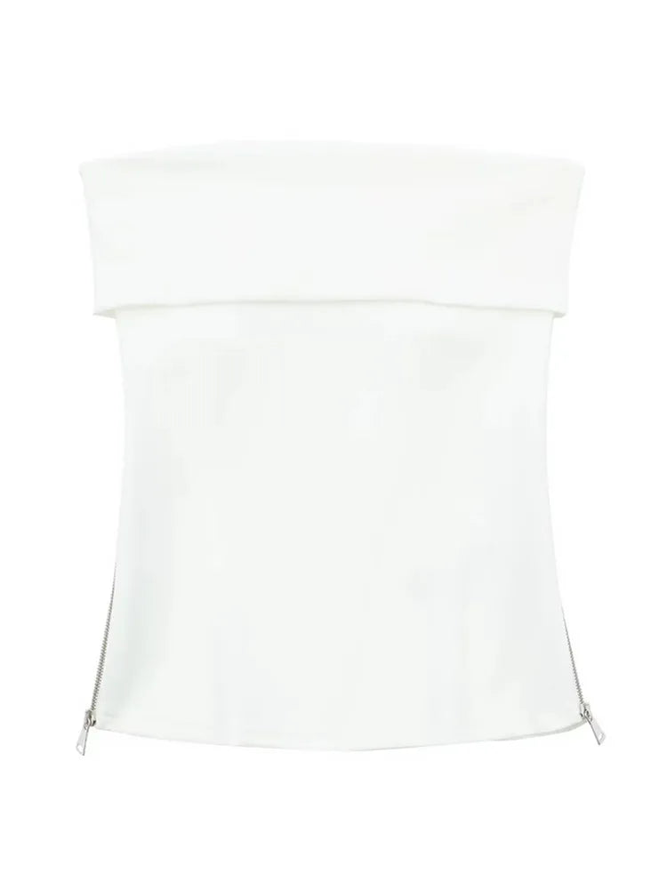 Sleeveless Bustier Tube Corset Top