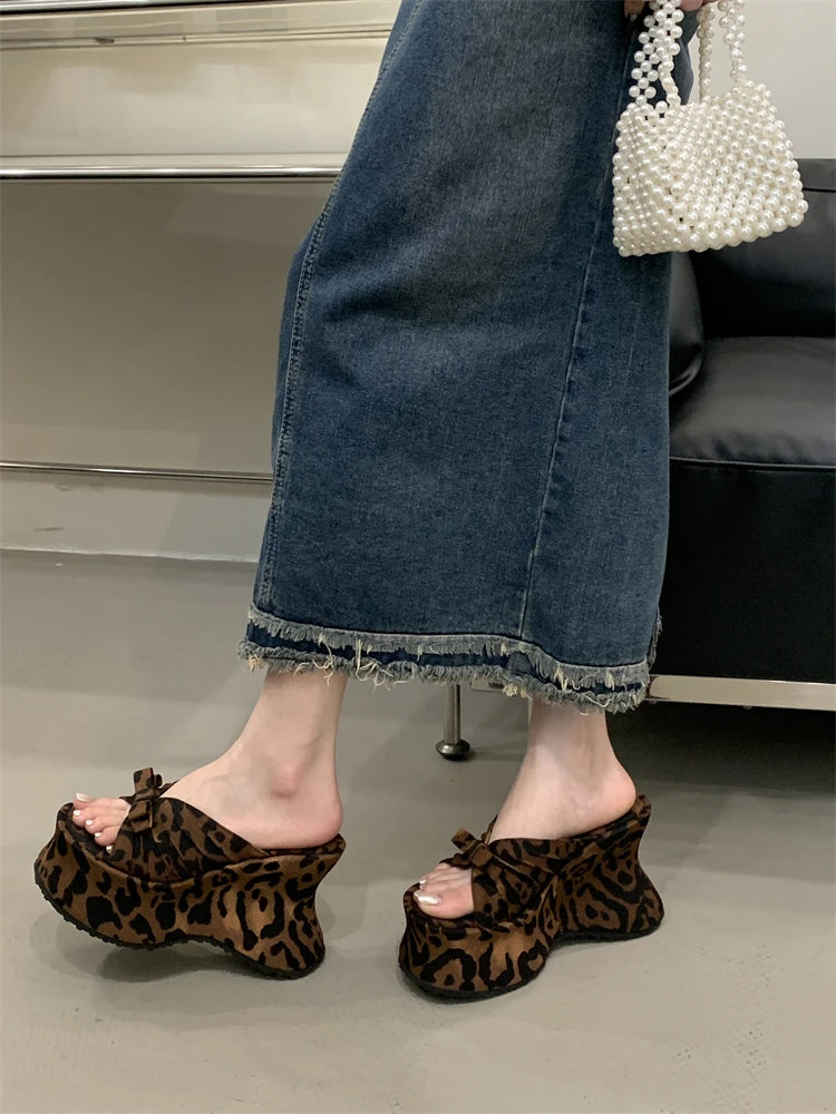Feral Chic Bow Platform Mules