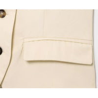 Sleeveless Button up Waistcoat Tank Top