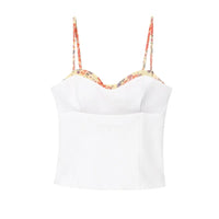 Sleeveless Print Backless Corset Top