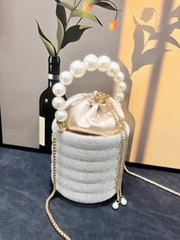 Rhinestones Evening Bucket Bag