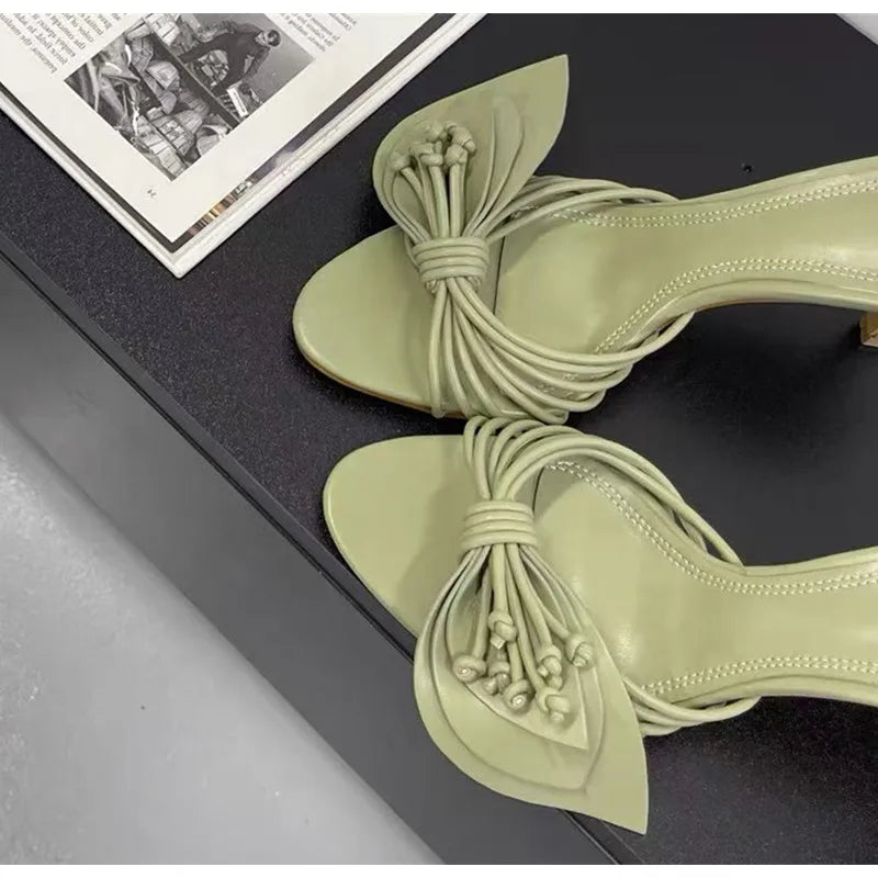 Bowknot Narrow band  High heels