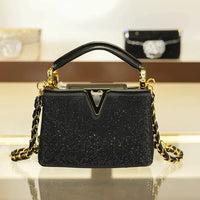 Top handle Crystal Handbag