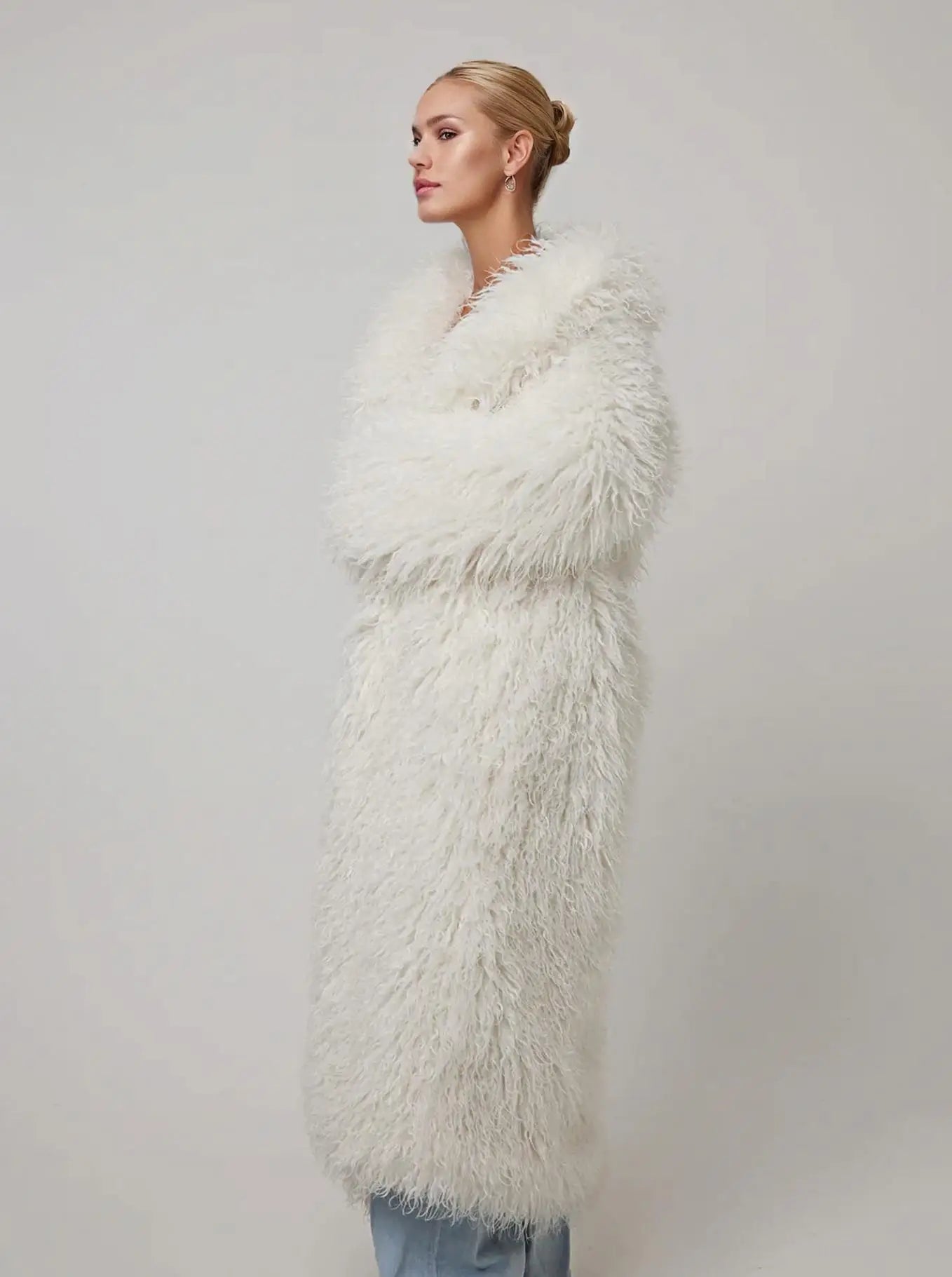 Snowfall Drama Maxi Coat