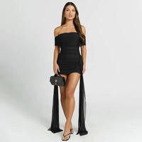 Off-shoulder Strapless Sexy Mini Dress