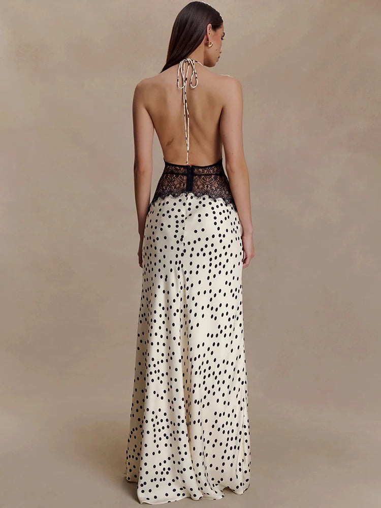 Polka Dot Passion Lace Maxi