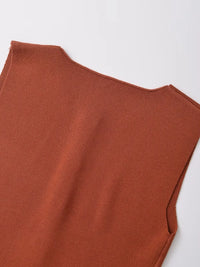 Sleeveless Tailored Cropped Vest