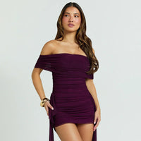 Off-shoulder Strapless Sexy Mini Dress