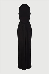 Half High Collar Irregular Tank Dress