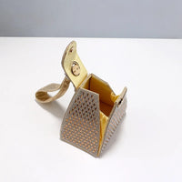 Gilded Pyramid Clutch