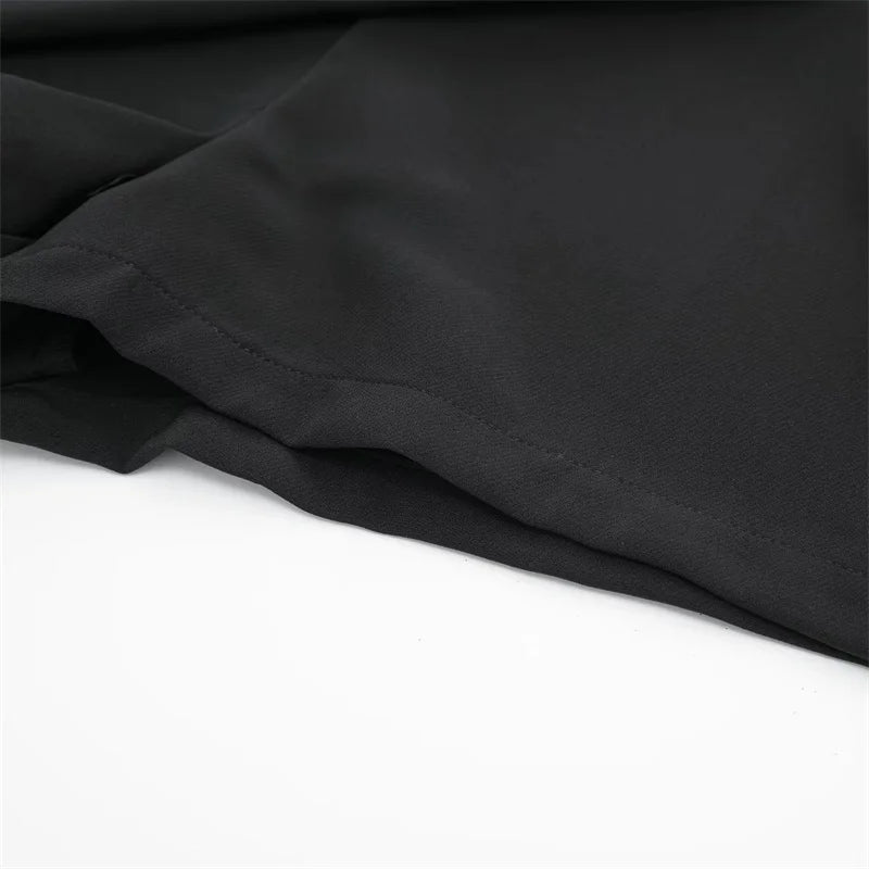 High Waist Mini Asymmetric Skort