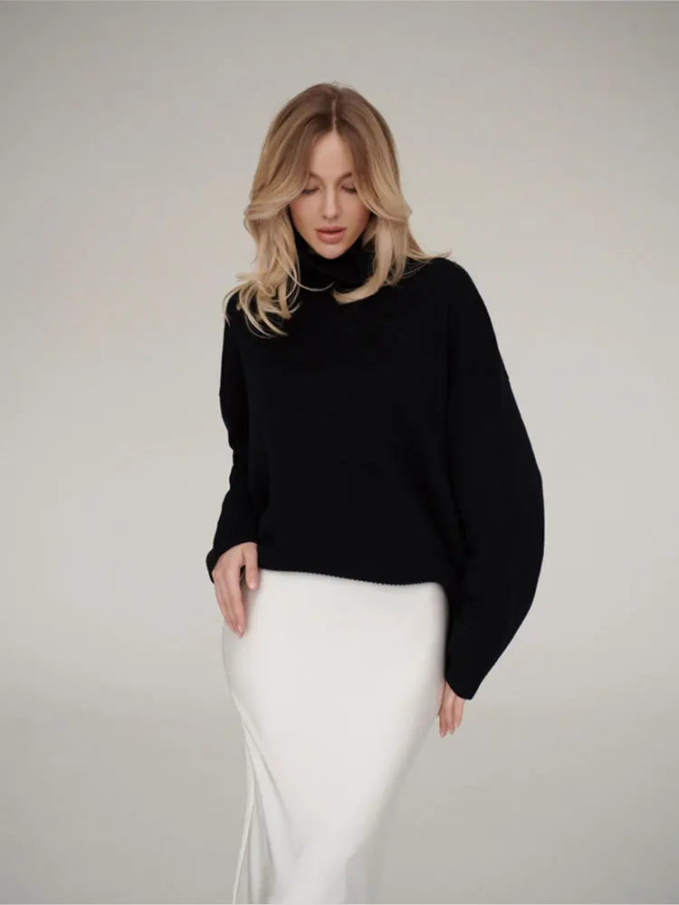 Casual Satin  Loose High Waist Maxi Skirt