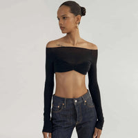 See Through Mesh Crop Top